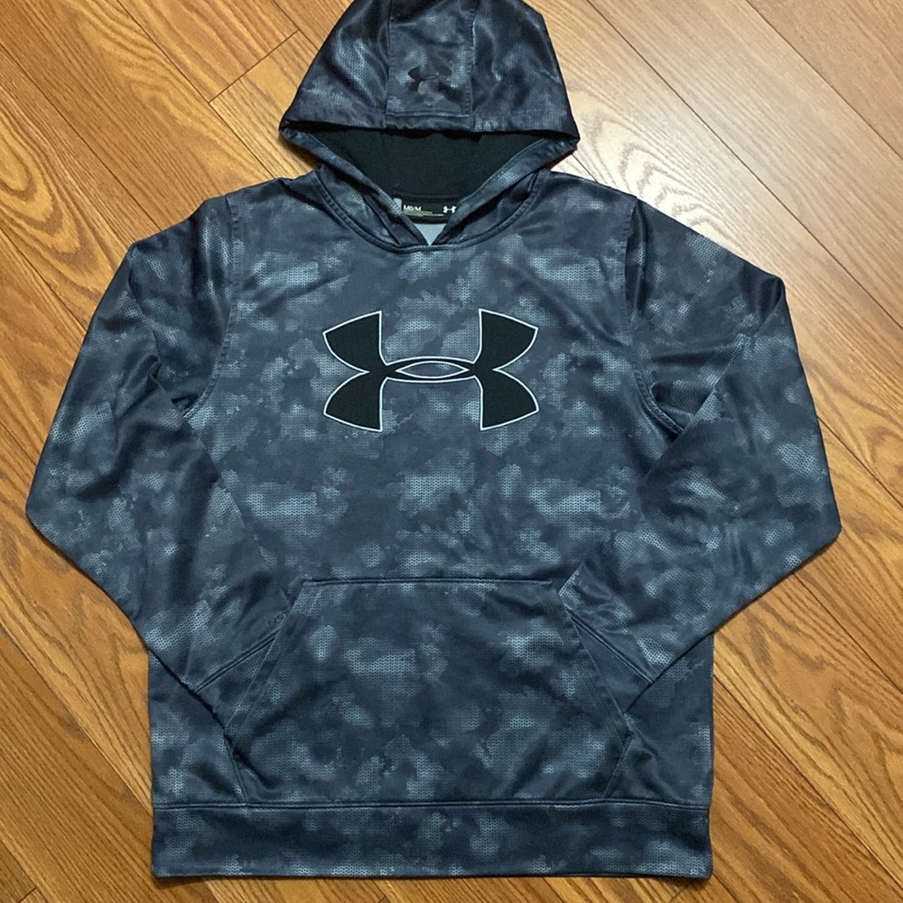 Under Armour men’s storm1 camouflage hoodie gray kangaroo pocket long sleeve M